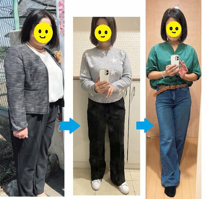 16か月で-23kg! 79 kg から56 kgになった49歳サワさん(身長158cm)