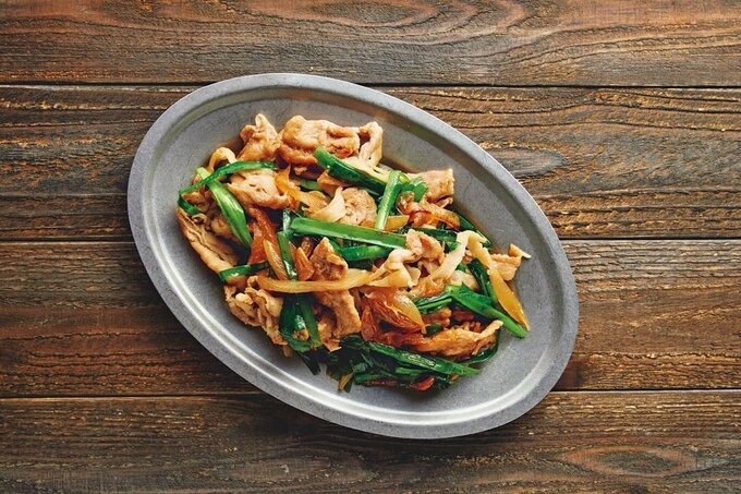 豚肉とニラのスタミナショウガ焼き