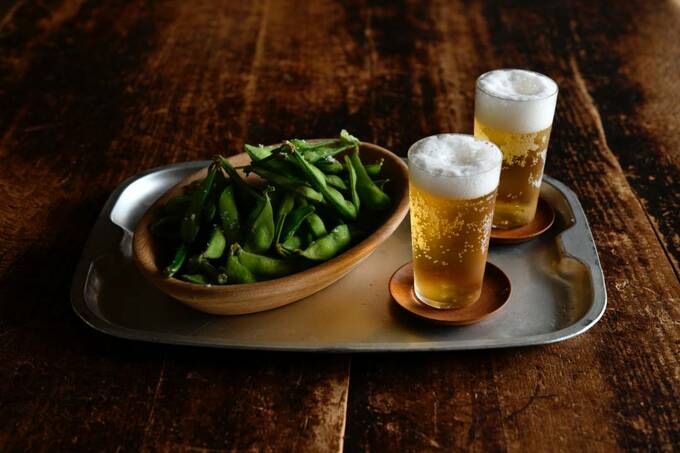 枝豆とビール