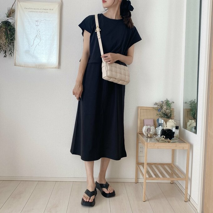 【3日目】ワンピース1枚でラクちんコーデ