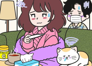 ＜間違い探し＞もしかして風邪ひいたかも…どこが違う？2つの絵から見つける5つの間違い