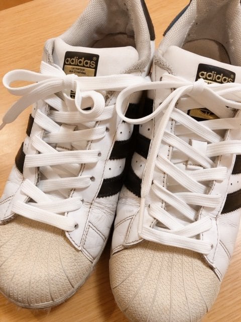 靴は同じものなのに、きれいになったように見えるから不思議