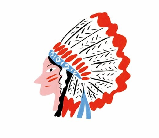 インディアンのイラスト