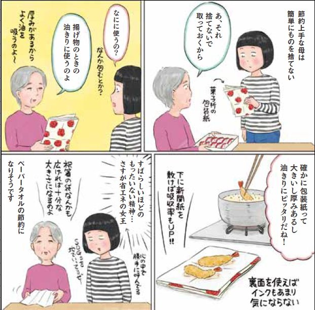 包装紙を捨てずに活用