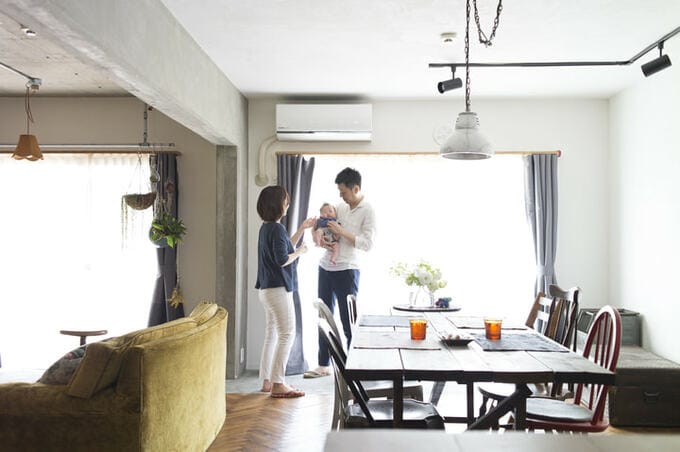 開放的なリビングダイニング