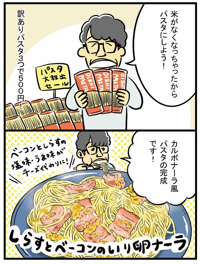 カルボナーラのワリカツマンガ