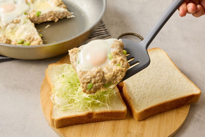 ハンバーグサンド つくりかた