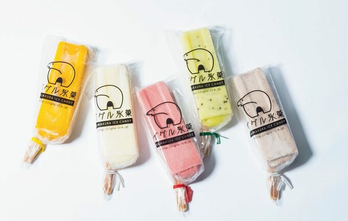 レトロかわいいアイスキャンディー