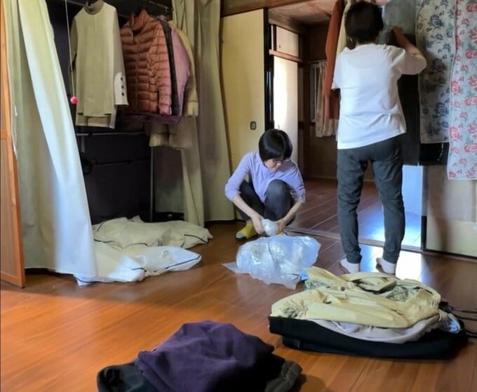 実家の2階の片付けの過程を紹介します