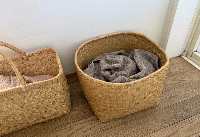 カゴに入ったタオル