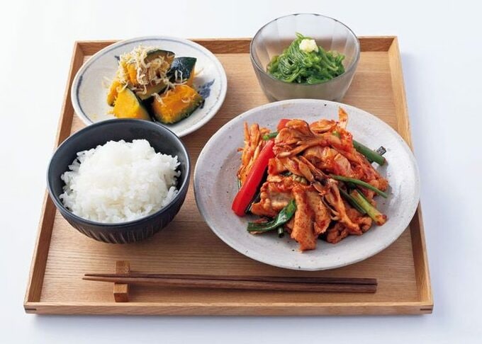 白米主菜副菜二つ