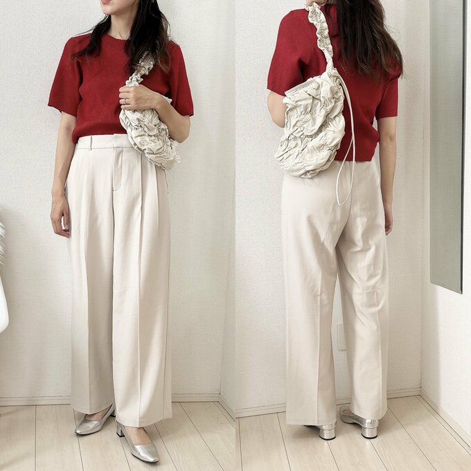 GUパンツ　女子会コーデ