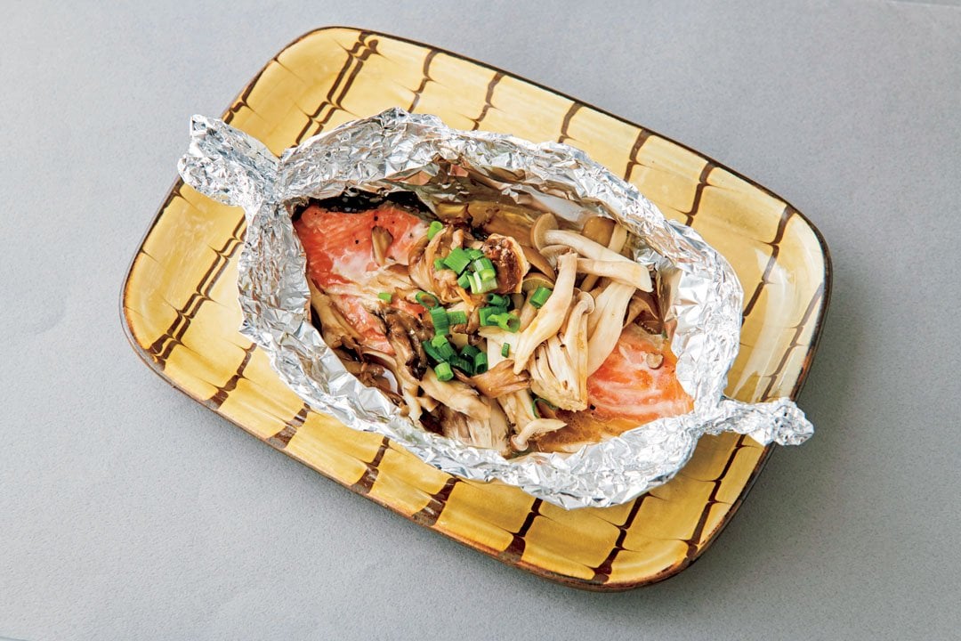 サーモンホイルパックのレシピ