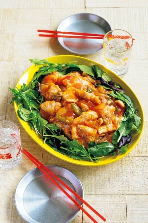 鶏胸のチリソース