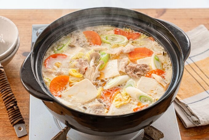 豚バラ豆乳みそ鍋