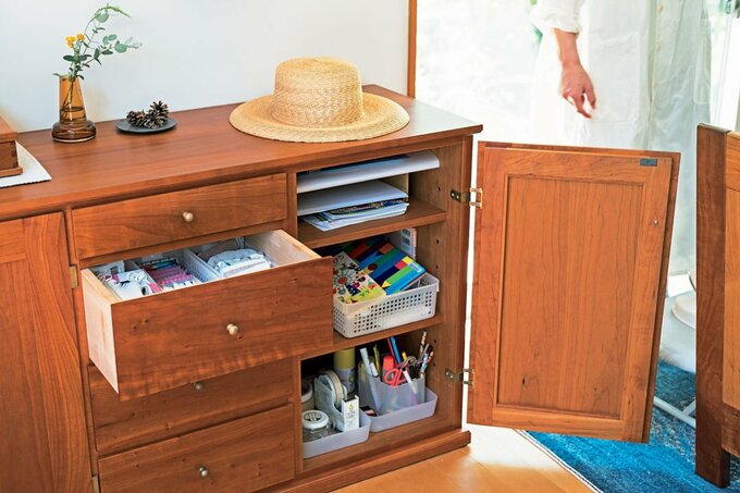 棚の引き出しの中の様子