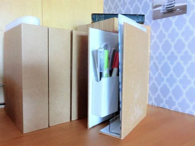 仕事中は開いてパソコンの横に置いておきく