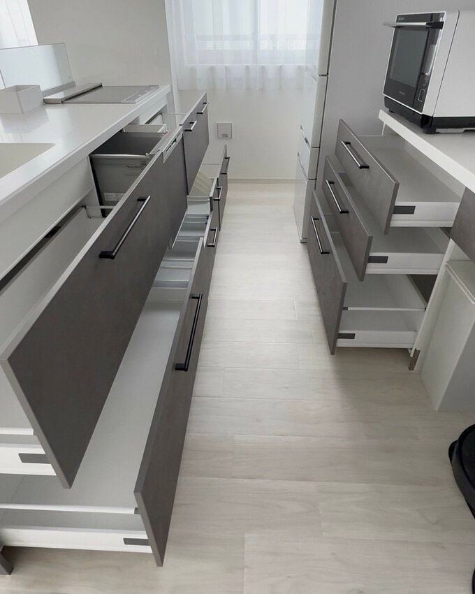 キッチンの引き出し