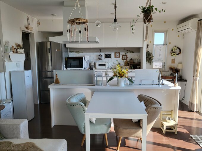 実現したアイランドキッチン