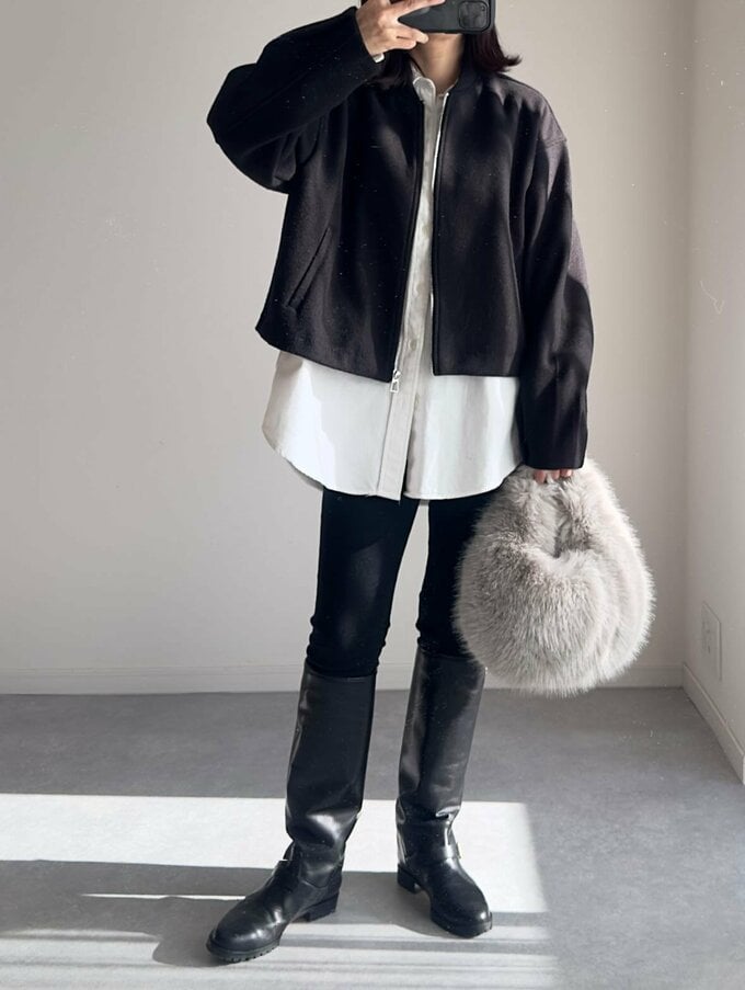 ユミさんのロングブーツコーデ2