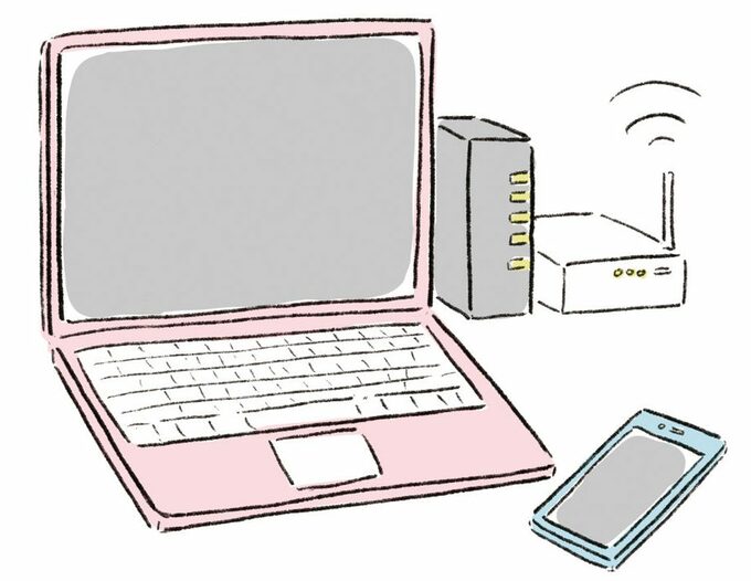 イラストパソコン