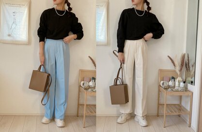 GUの1690円ハイウエストパンツ。美シルエットすぎてイロチ買い必至