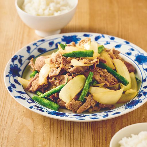 豚肉とインゲンの甘辛炒め