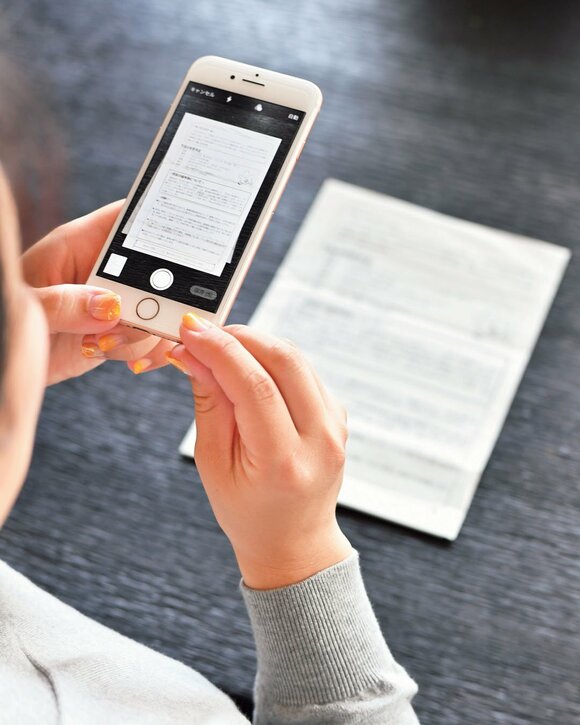 プリントをスマホで撮影