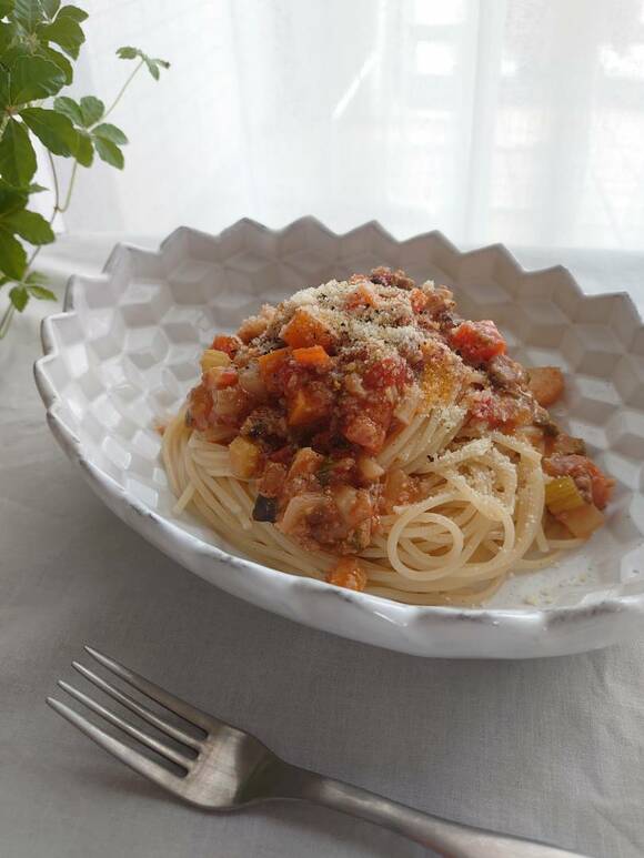 ミートソースパスタ