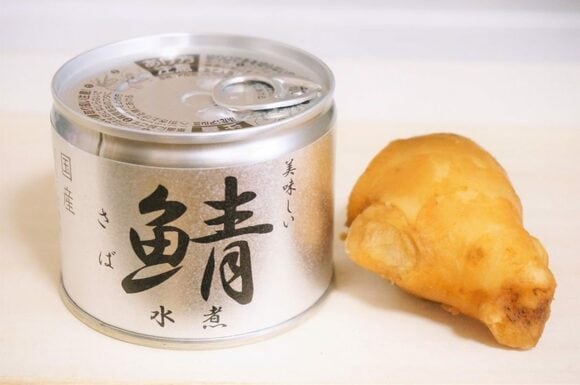 鯖缶と生姜
