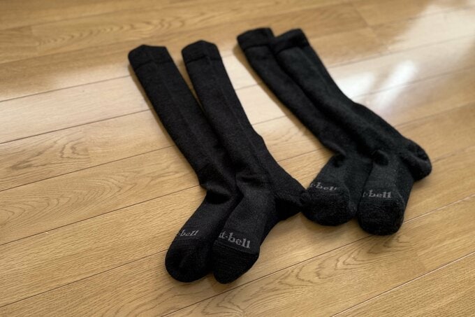 防寒用の靴下
