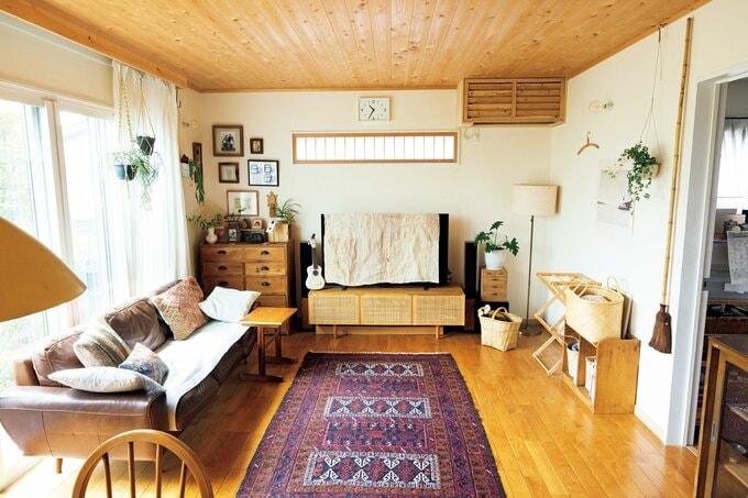 すっきりと片付いたリビング