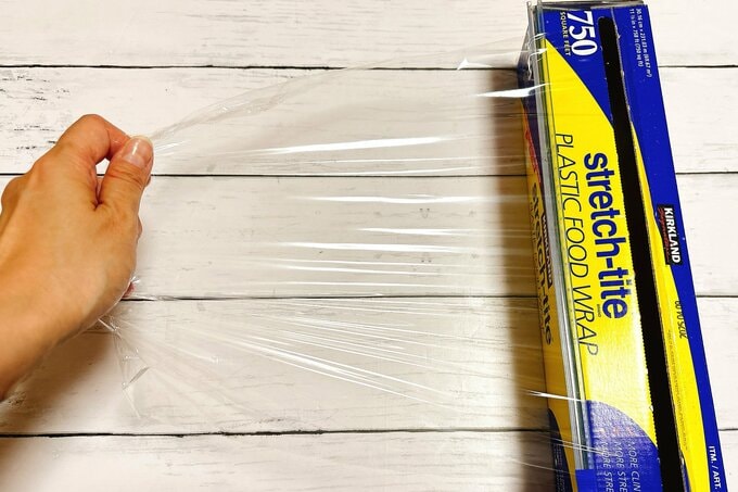 フードラップ伸ばし