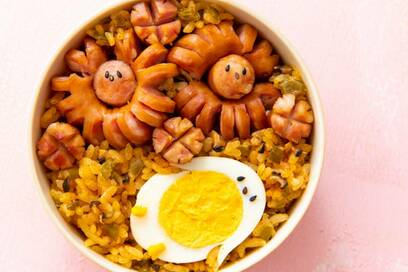 家政婦makoさんに教わる炊飯器に入れるだけピラフ弁当