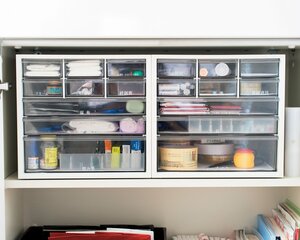 定位置に収める