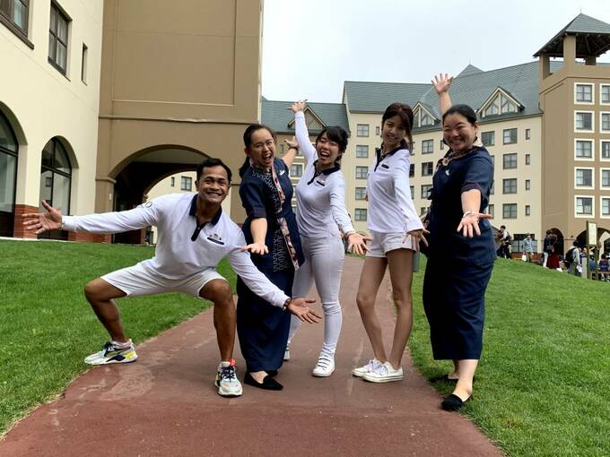 スタッフさんがおもしろい