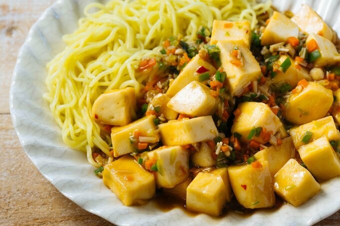 はんぺん麻婆焼きそば