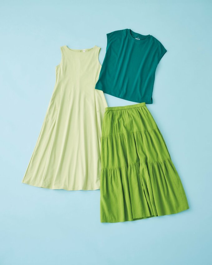 無印良品のTシャツ、スカート、ワンピース