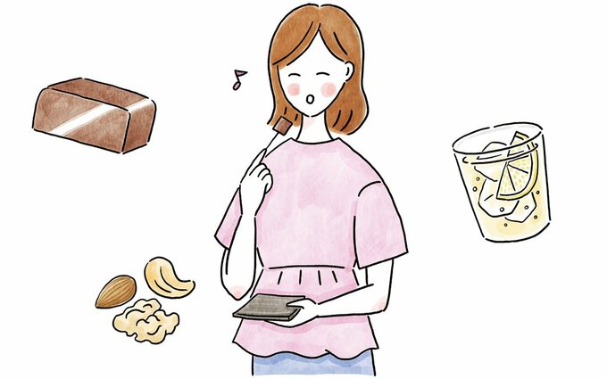 イラストジュースナッツようかん