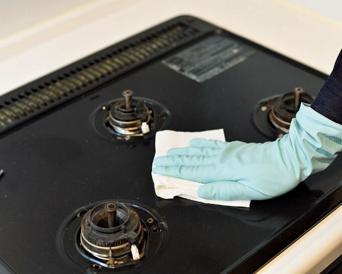 コンロ回りの掃除