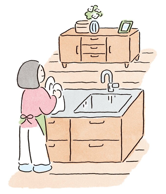 リビングダイニングと調和したキッチン