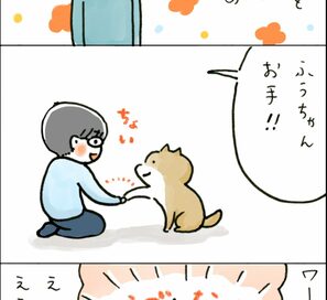 ふうちゃんと過ごした日々で得た“相思相愛”。ほめすぎは仲良しの証＜保護犬マンガ＞