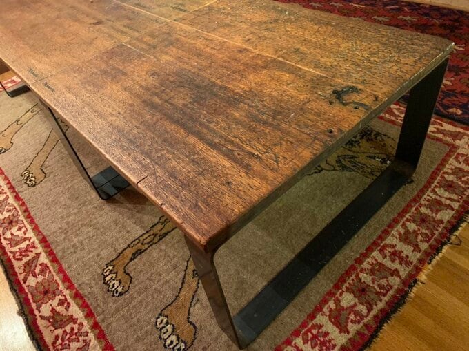 エイジング加工のオーダーメイドローテーブル