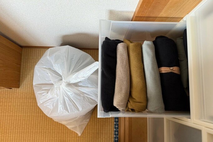 手放した洋服と、残した洋服