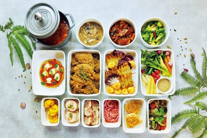 たくさんの料理