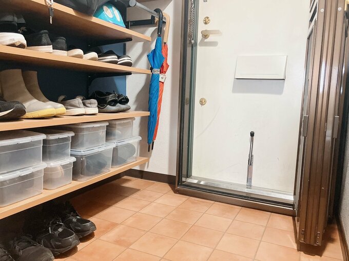 和田さん宅の玄関