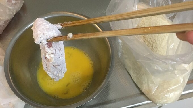 チキンフライ揚げる前