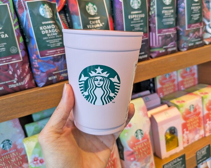 SAKURA2026 2WAYステンレスカップ/ホルダーマットピンク355ml　3000円