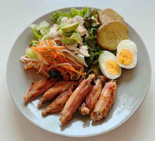 ワンプレートの夕食