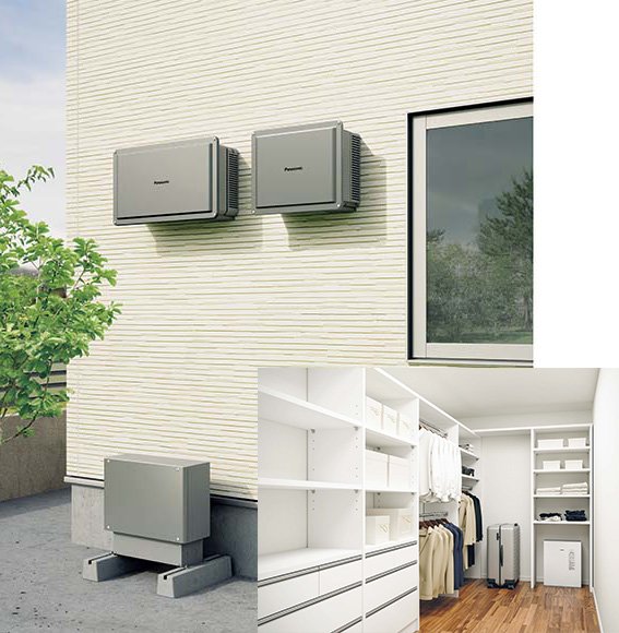 蓄電池ユニットなどの機器は小型化